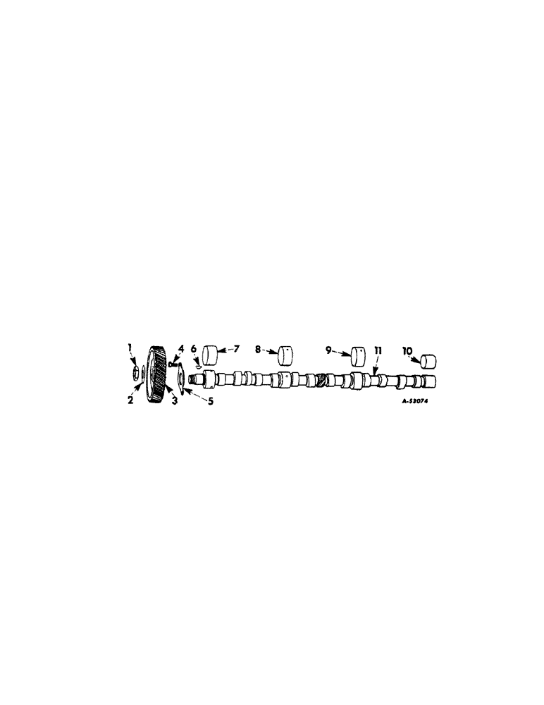 Схема запчастей Case IH 606 - (017) - CARBURETED ENGINE, CAMSHAFT AND RELATED PARTS, CRANKSHAFT AND RELATED PARTS (01) - ENGINE