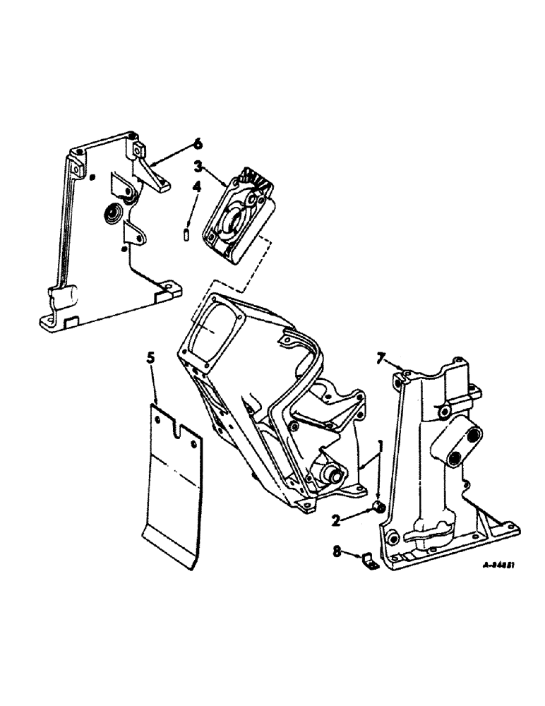 Схема запчастей Case IH 1206 - (J-02) - STEERING MECHANISM, STEERING AND GEAR SELECTOR SUPPORT Steering Mechanism