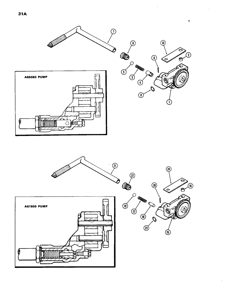 Схема запчастей Case IH 1270 - (031A) - OIL PUMP, 451 BDT, DIESEL ENGINE (02) - ENGINE