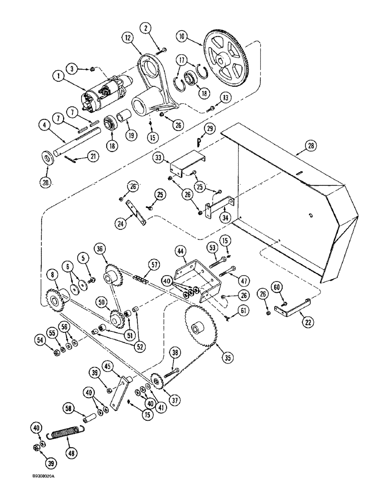 Схема запчастей Case IH 1666 - (9A-42) - FEEDER REVERSER, WITH ROCK TRAP (13) - FEEDER