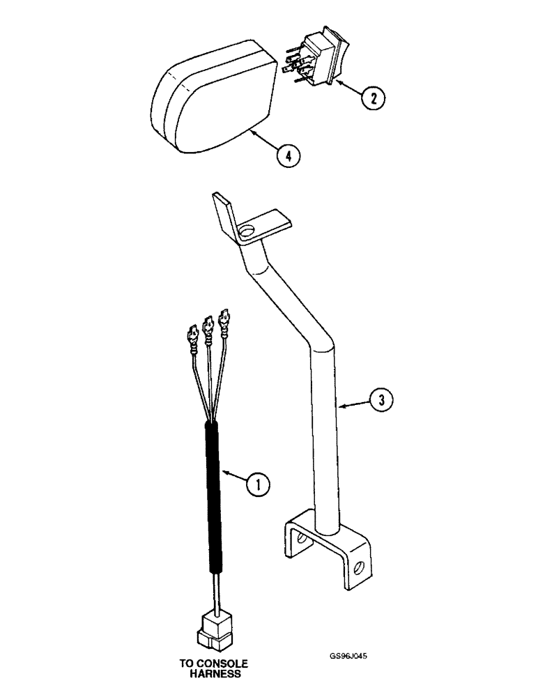 Схема запчастей Case IH 1660 - (4-18) - HEADER LIFT HANDLE HARNESS (06) - ELECTRICAL