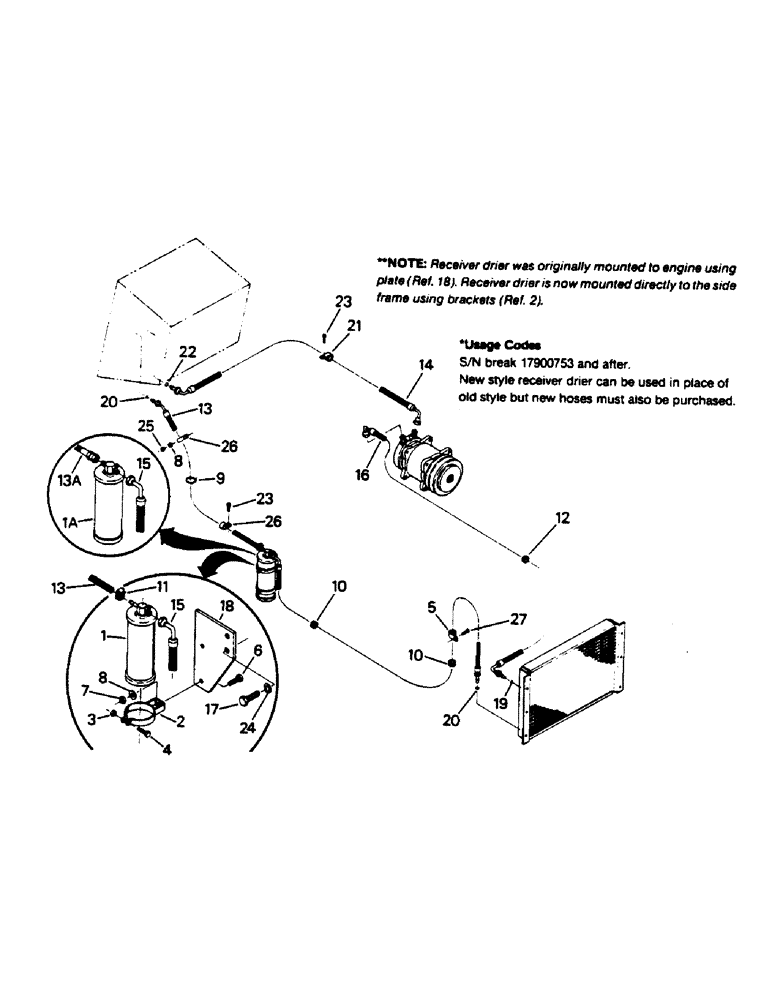 Схема запчастей Case IH 9130 - (03-10) - AIR CONDITIONER PLUMBING (03) - Climate Control