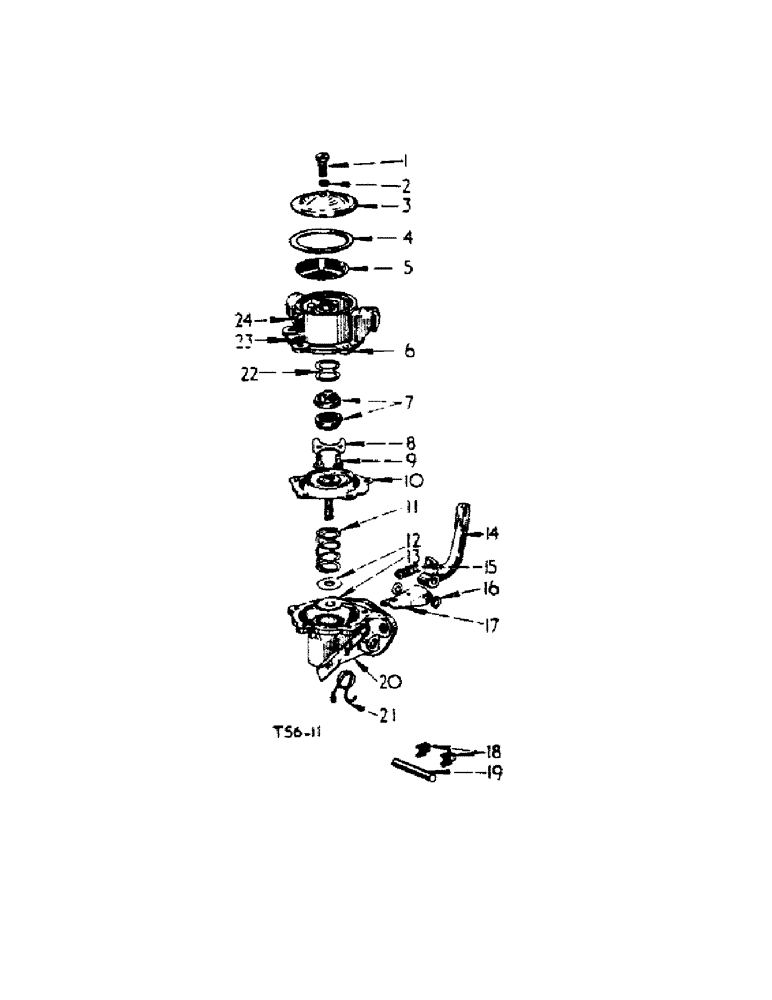 Схема запчастей Case IH 444 - (1-13[A]) - FUEL FEED PUMP (02) - ENGINE