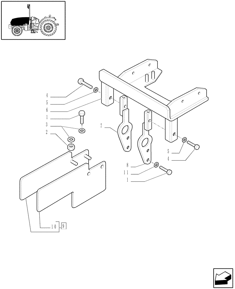 Схема запчастей Case IH JX1095N - (1.83.0/01[02]) - (VAR.101) NOISE REDUCTION PACKAGE - UPPER HOOD AND LEVERS (08) - SHEET METAL