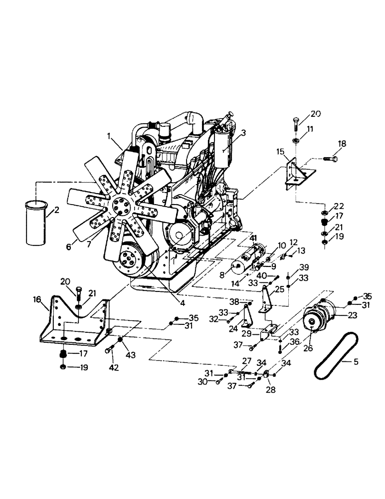 Схема запчастей Case IH ST220 - (04-06) - ENGINE AND ATTACHING PARTS, CAT 3406 (04) - Drive Train