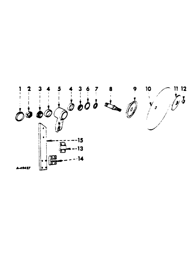 Схема запчастей Case IH 535 - (AH-06) - DISK COLTERS JOINTERS, REGULAR, ONE PER FURROW 