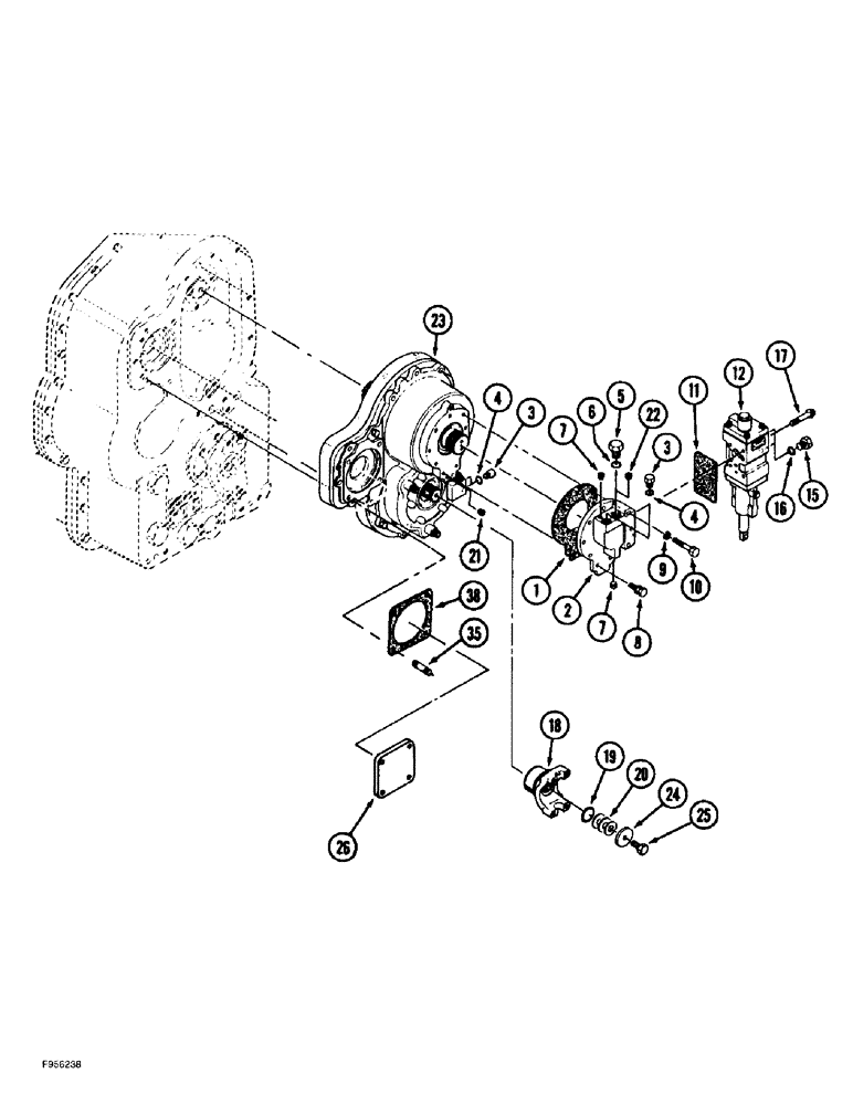 Схема запчастей Case IH 9380 QUADTRAC - (6-052) - PTO CLUTCH ASSEMBLY (06) - POWER TRAIN