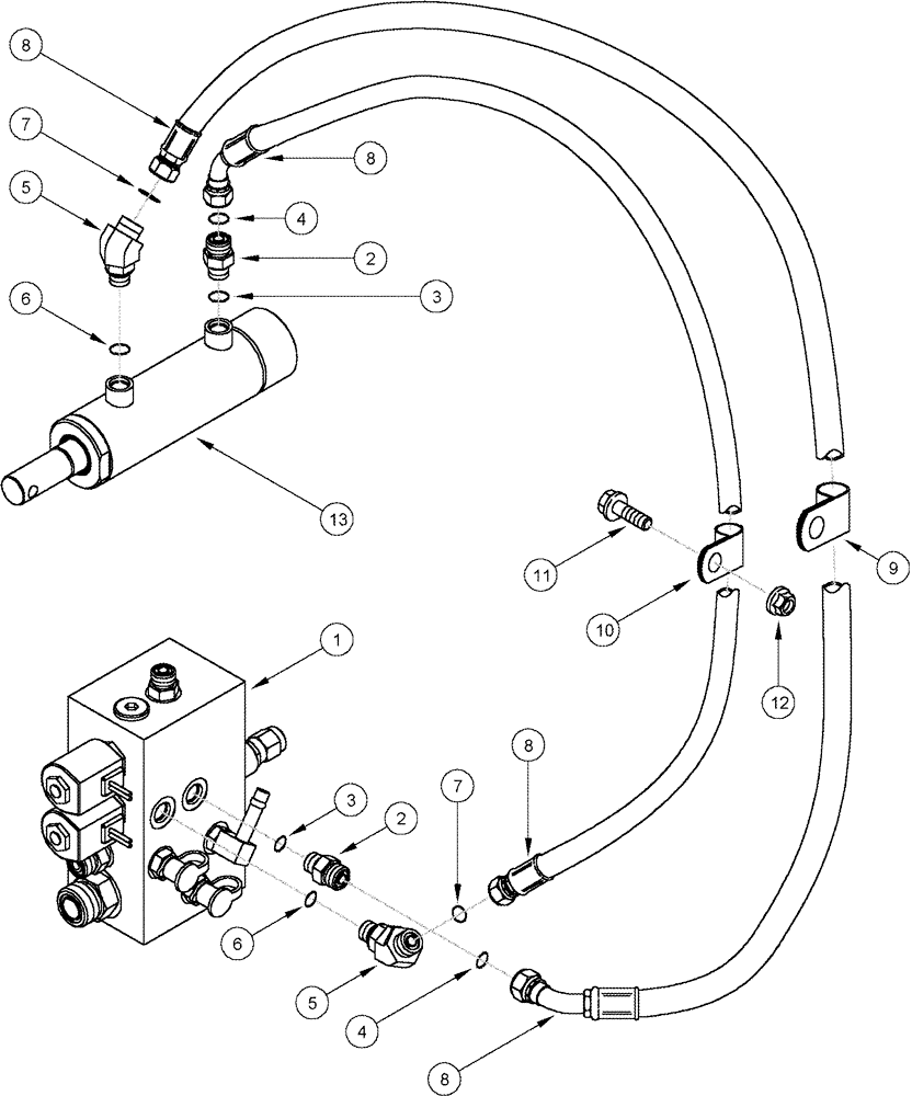 Схема запчастей Case IH 2388 - (08-28[03]) - HYDRAULICS - SEPARATOR CLUTCH, ASN JJC0290500 (07) - HYDRAULICS