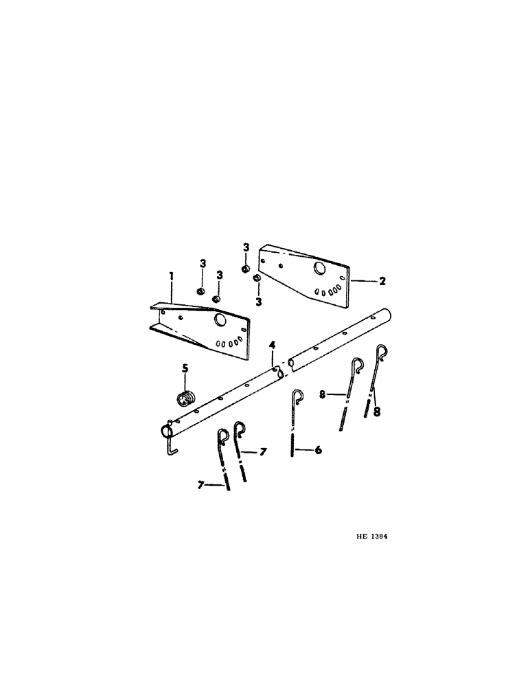 Схема запчастей Case IH 1290 - (34[A]) - SWATH AERATOR ATTACHMENT 