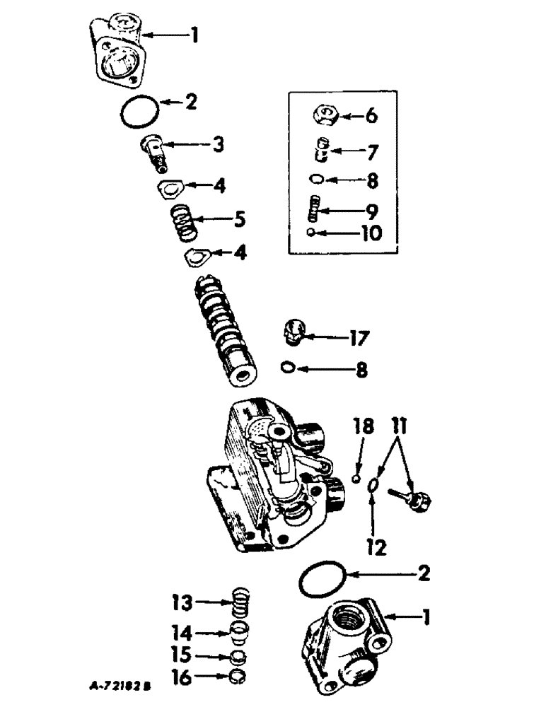 Схема запчастей Case IH 2706 - (J-08) - STEERING MECHANISM, POWER STEERING PILOT VALVE Steering Mechanism