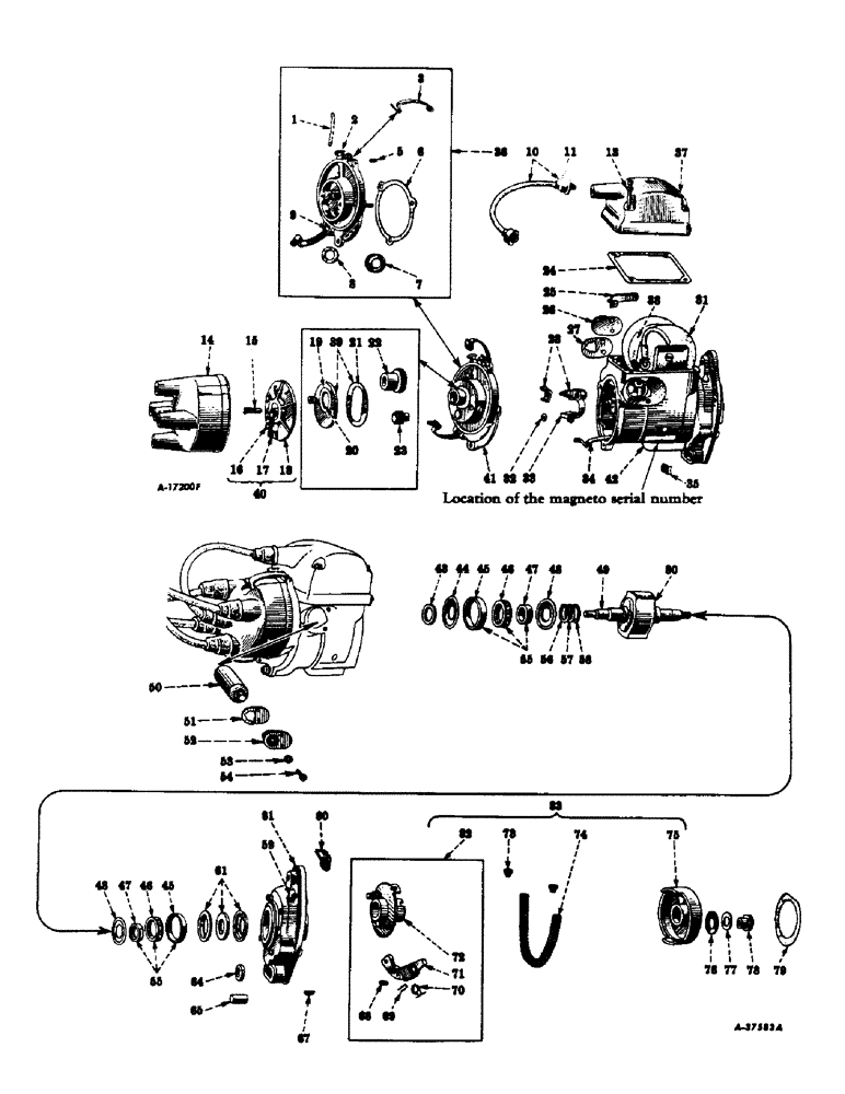 Схема запчастей Case IH 340 - (066) - ELECTRICAL SYSTEM, MAGNETO, INTERNATIONAL H-4 Lubrication System