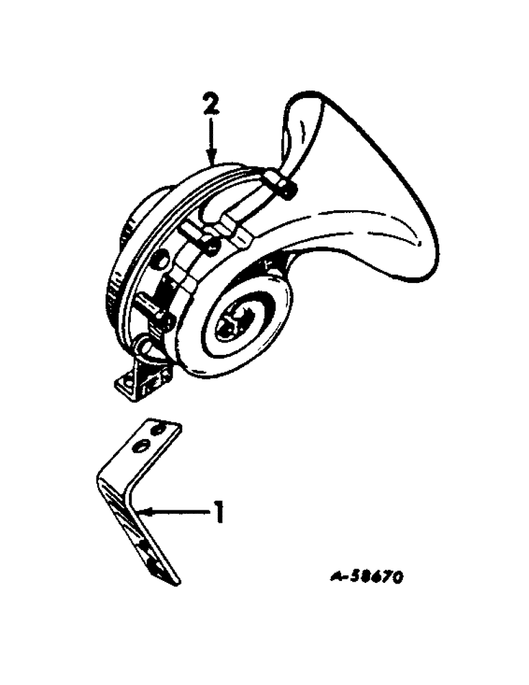 Схема запчастей Case IH 460 - (096) - ELECTRICAL SYSTEM, ELECTRIC HORN (06) - ELECTRICAL SYSTEMS