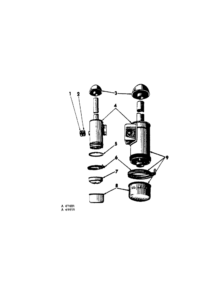 Схема запчастей Case IH 201 - (A-014) - AIR CLEANER (10) - ENGINE