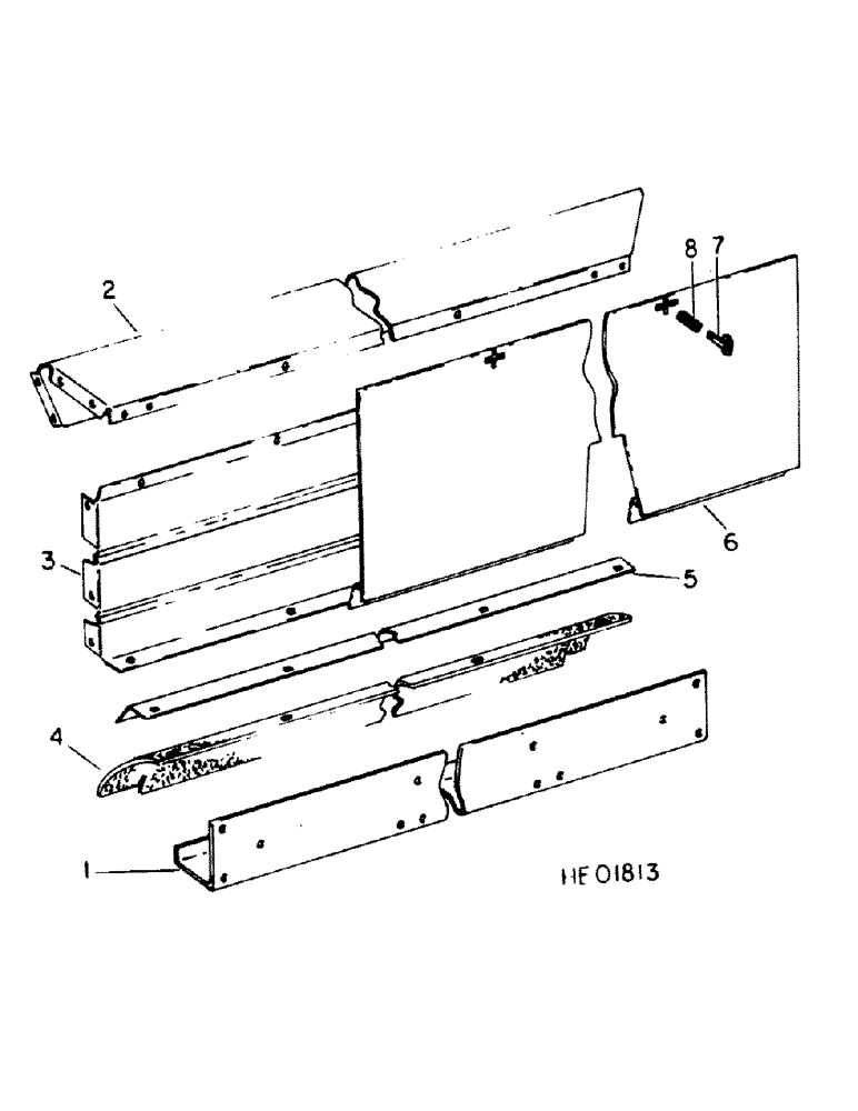 Схема запчастей Case IH 555 - (A-51) - SPREADER BOX, FRONT, 530, 540, 550 AND 555 MODELS 