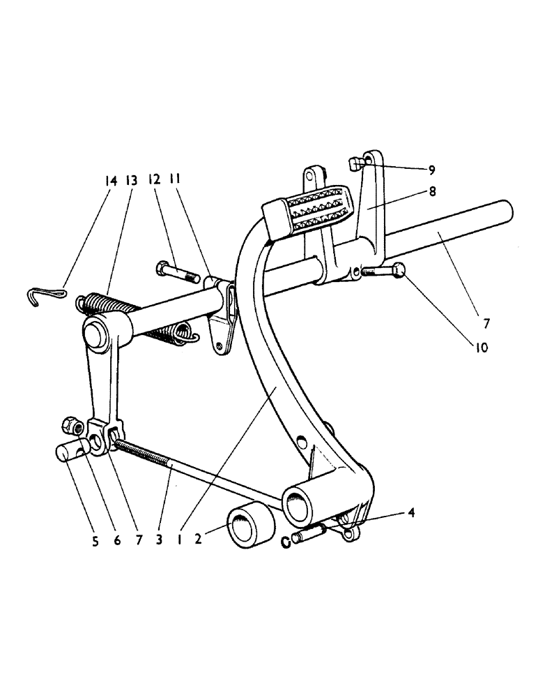 Схема запчастей Case IH 1210 - (B26) - CLUTCH, CONTROLS - TRANSMISSION CLUTCH, 996, 1210 AND 1212 TRACTORS (03.1) - CLUTCH