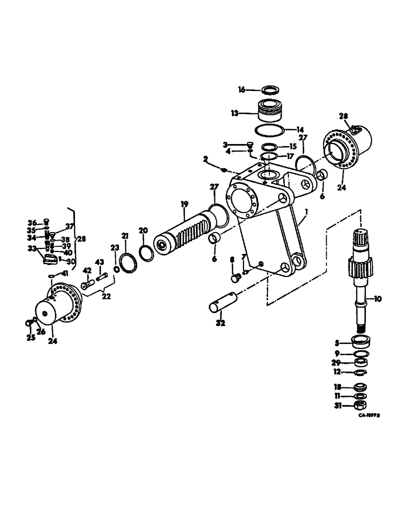 Схема запчастей Case IH 2500 - (17-14) - MOUNTED EQUIPMENT, SWING MECHANISM Mounted Equipment