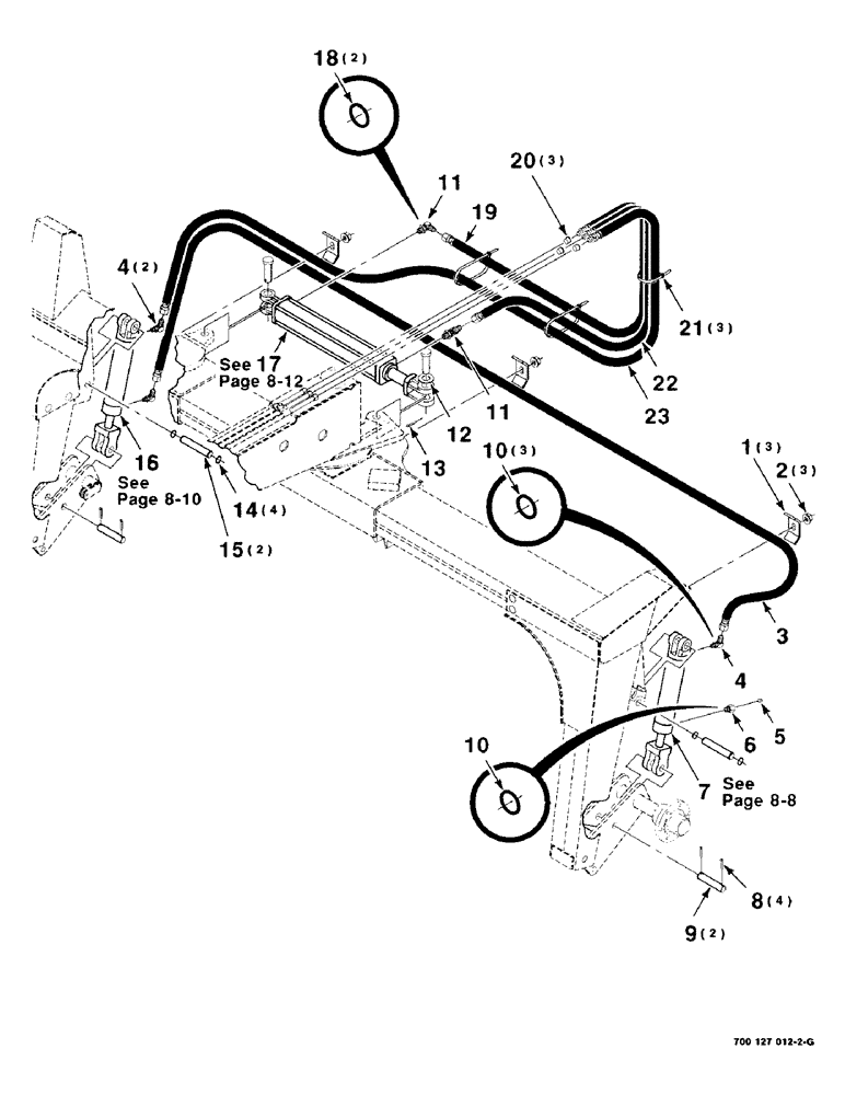 Схема запчастей Case IH 8312 - (8-06) - HYDRAULIC ASSEMBLY, REAR (35) - HYDRAULIC SYSTEMS