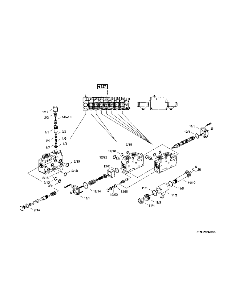 Схема запчастей Case IH 8790 - (247) - DIRECTIONAL CONTROL VALVE (35) - HYDRAULIC SYSTEMS