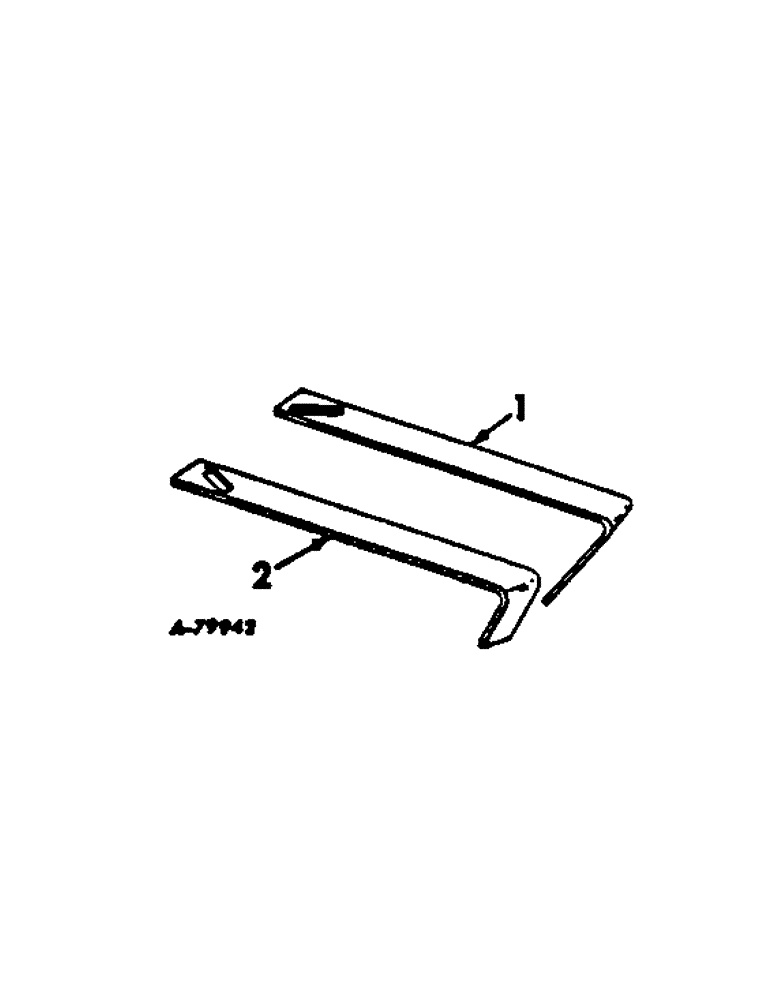 Схема запчастей Case IH 56-SERIES - (N-69[A]) - PRESS WHEEL SCRAPER ATTACHMENT, QUANTITIES SHOWN ARE PER ROW 