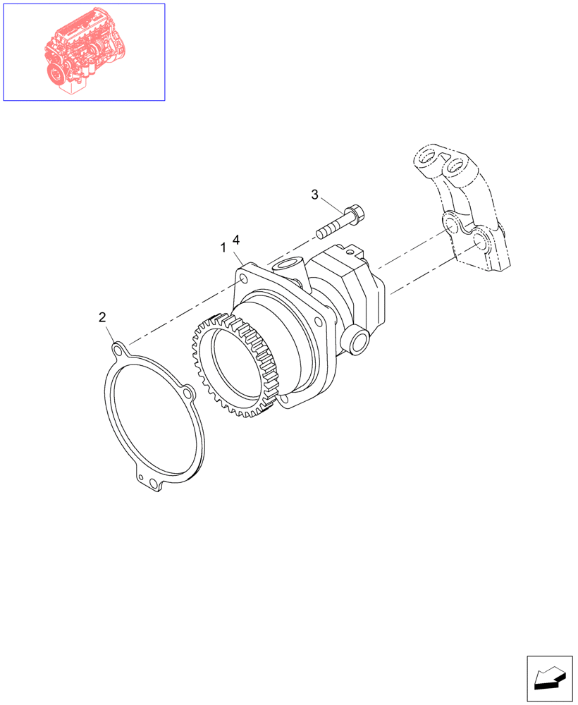 Схема запчастей Case IH STEIGER 485 - (02-82) - FUEL PUMP, STEIGER 485 (02) - ENGINE