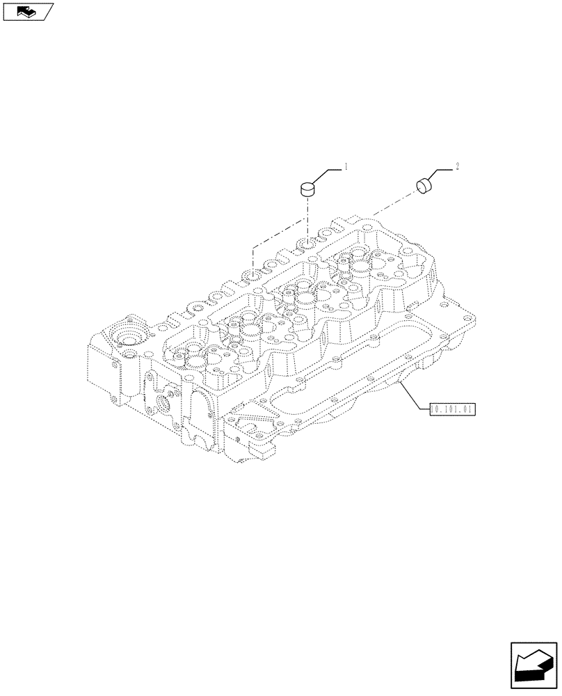 Схема запчастей Case IH F4DFE413A A003 - (10.408.03) - HEAT EXCHANGER - ENGINE (2855821) (10) - ENGINE