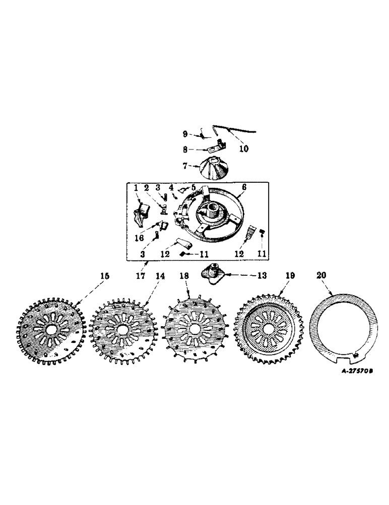 Схема запчастей Case IH 187 - (D-23) - COTTON PLANTING EQUIPMENT, FOR COMBINATION HOPPER 