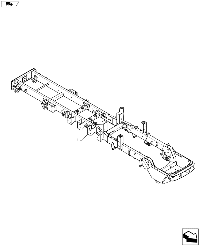 Схема запчастей Case IH TITAN 4530 - (39.100.01) - MAIN FRAME (39) - FRAMES AND BALLASTING