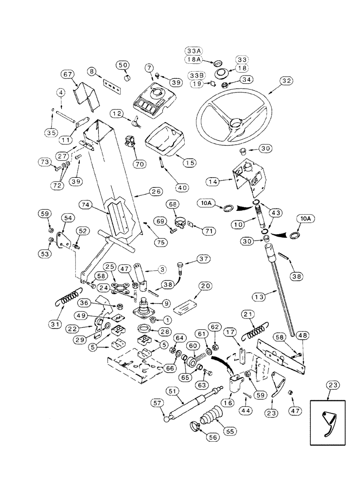 Схема запчастей Case IH 2388 - (05-01) - STEERING COLUMN - WHEEL (11) - TRACKS/STEERING