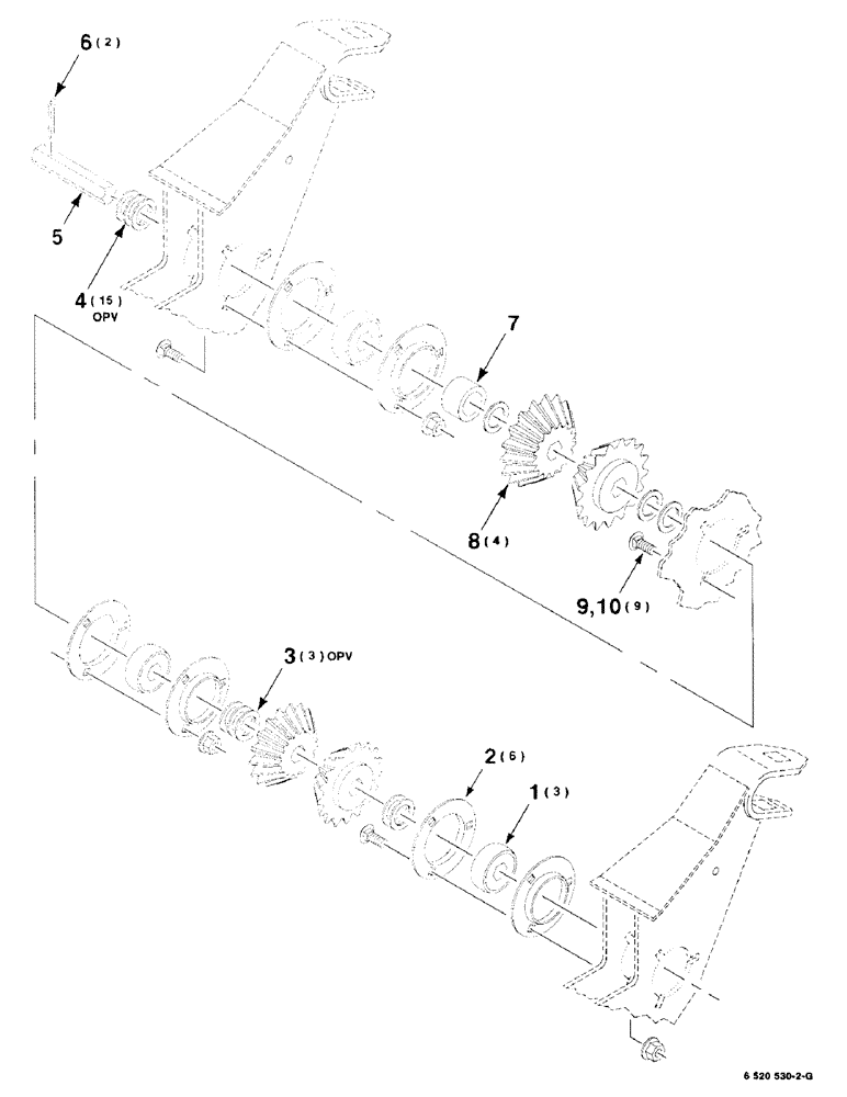 Схема запчастей Case IH 8725 - (02-06) - DRIVE ASSEMBLY, 38" ROW (09) - CHASSIS