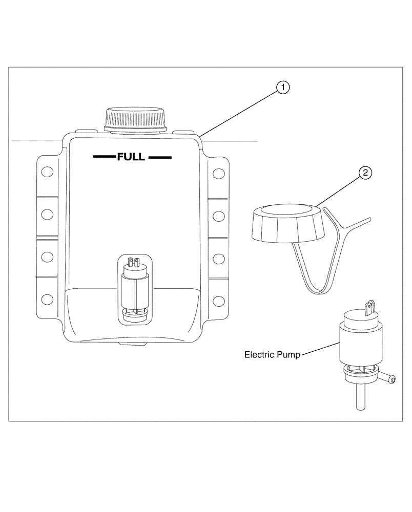 Схема запчастей Case IH SPX3200 - (02-006) - WINDSHIELD/WASHER PACKAGE Cab Exterior