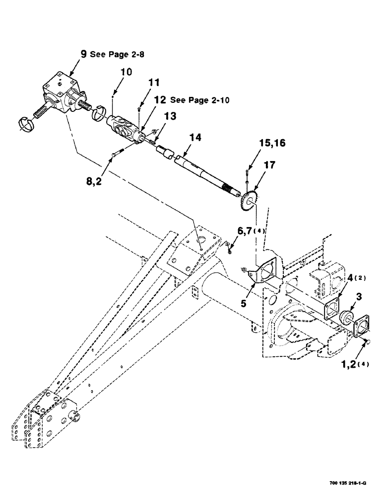 Схема запчастей Case IH RS551 - (2-06) - MAIN DRIVE ASSEMBLY Driveline