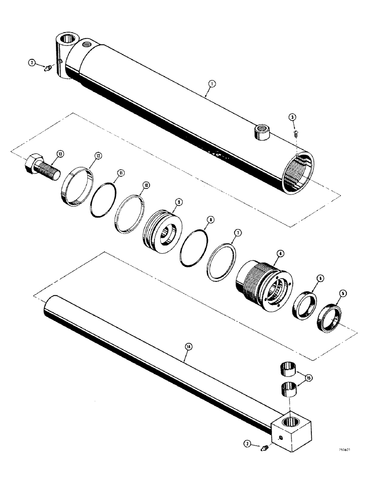 Схема запчастей Case IH 1529 - (152) - SCARIFIER CYLINDER 