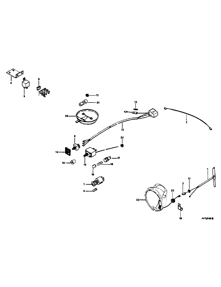 Схема запчастей Case IH 1460 - (13-034) - OPERATORS CAB WIRING DIAGRAM (05) - SUPERSTRUCTURE