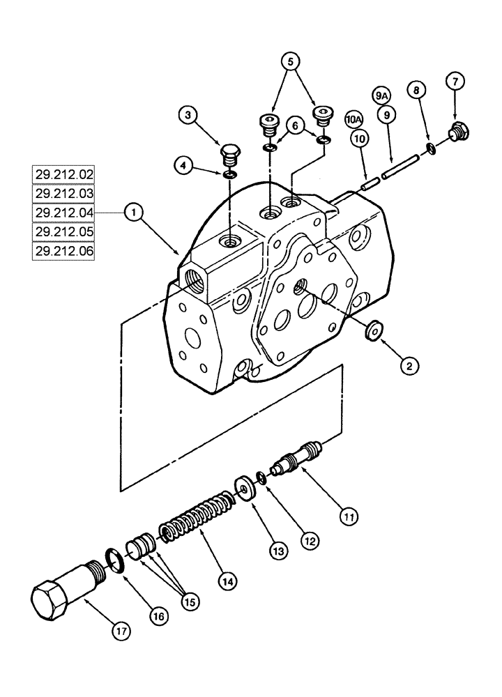 Схема запчастей Case IH 635 - (29.212.05) - TANDEM PUMP ASSEMBLY, HYDROSTATIC (INTERNAL PRESSURE OVERRIDE) (29) - HYDROSTATIC DRIVE