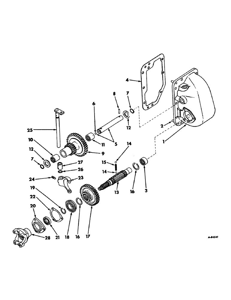 Схема запчастей Case IH 21456 - (07-13) - DRIVE TRAIN, TRANSMISSION, TRACTORS WITH ALL WHEEL DRIVE (04) - Drive Train