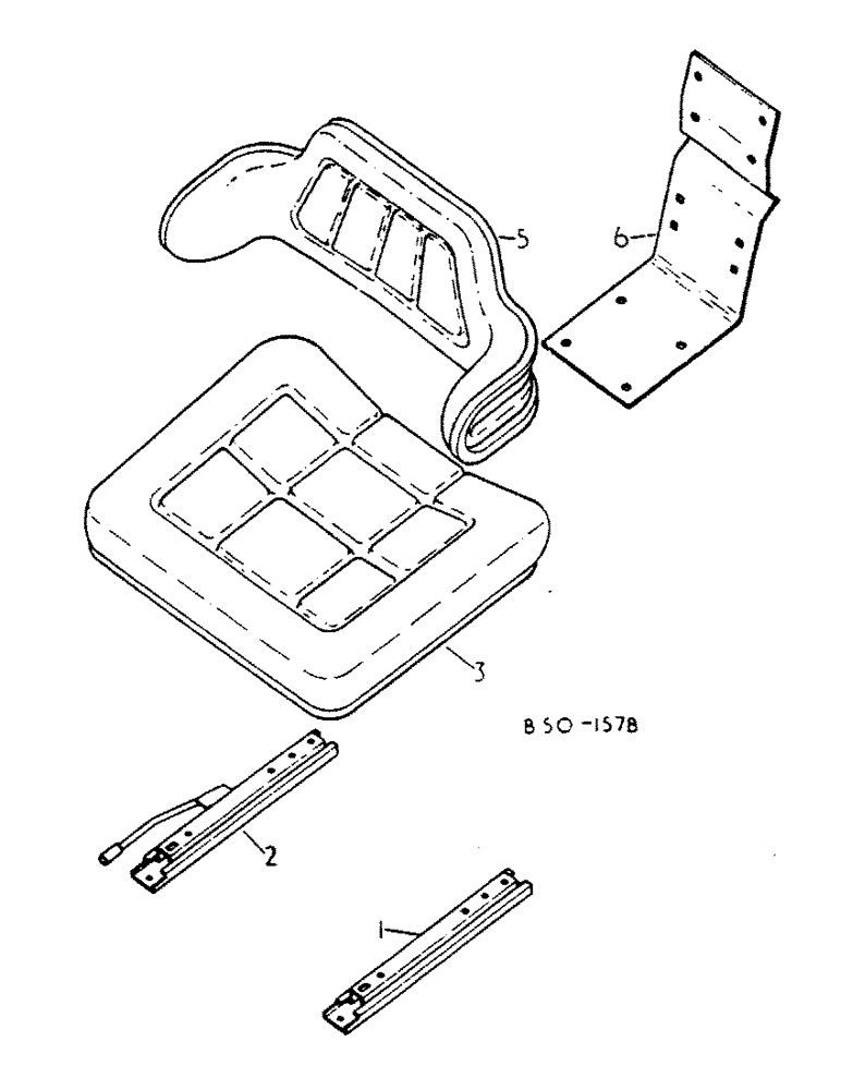 Схема запчастей Case IH 784 - (13-14) - SUPERSTRUCTURE, SEAT, WITH BEFORE AND AFTER AND HEIGHT ADJUSTMENT, GRAMMAR SEAT AND SLIDES (05) - SUPERSTRUCTURE