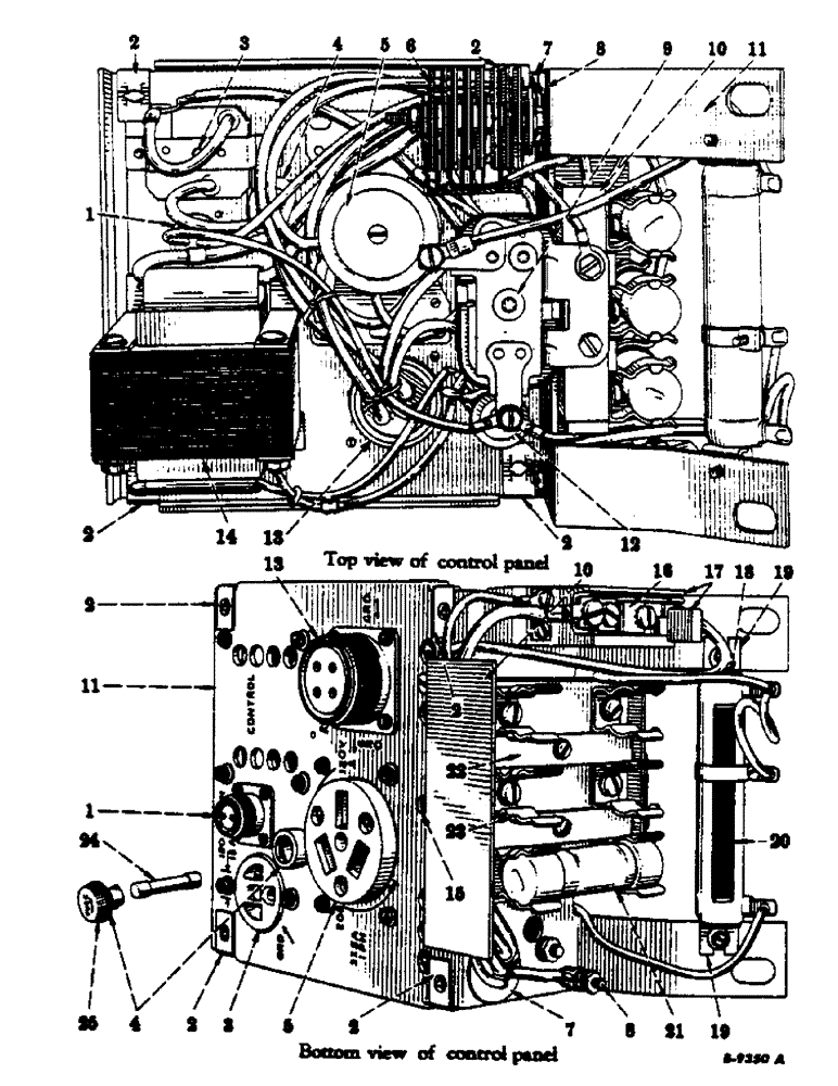 Схема запчастей Case IH FARMALL C - (212) - ATTACHMENTS, ELECTRALL, SPECIAL, CONTROL PANEL Attachments