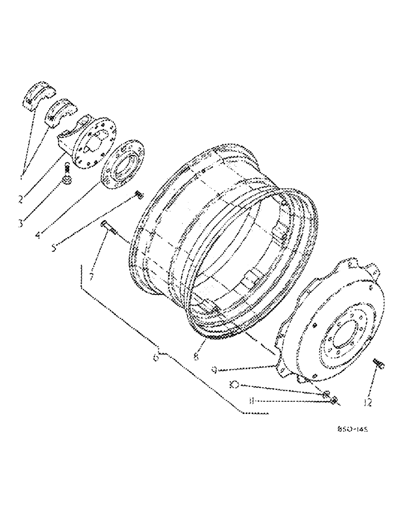 Схема запчастей Case IH 884 - (15-06) - REAR WHEELS, DW14-30 AND DW16-30, ROW CROP TRACTORS Wheels & Traction