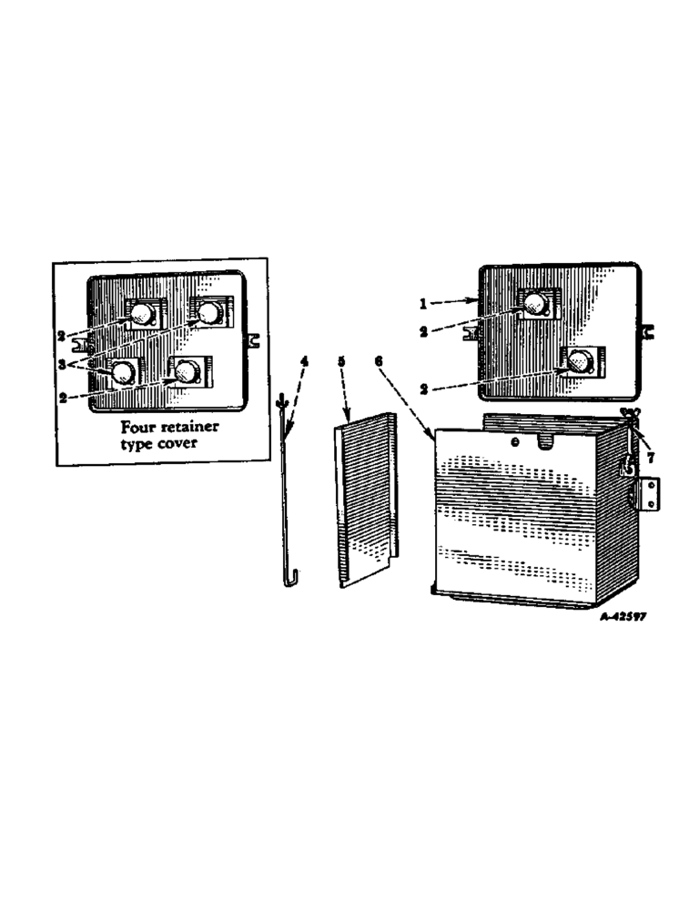 Схема запчастей Case IH INTERNATIONAL - (08-23) - ELECTRICAL, BATTERY BOX (06) - ELECTRICAL