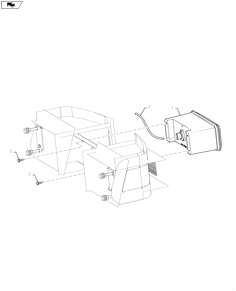 Схема запчастей Case IH 3230 - (55.404.05) - LIGHT GROUP HALOGEN (55) - ELECTRICAL SYSTEMS