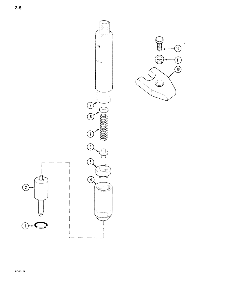 Схема запчастей Case IH 995 - (3-06) - FUEL INJECTION NOZZLE (03) - FUEL SYSTEM