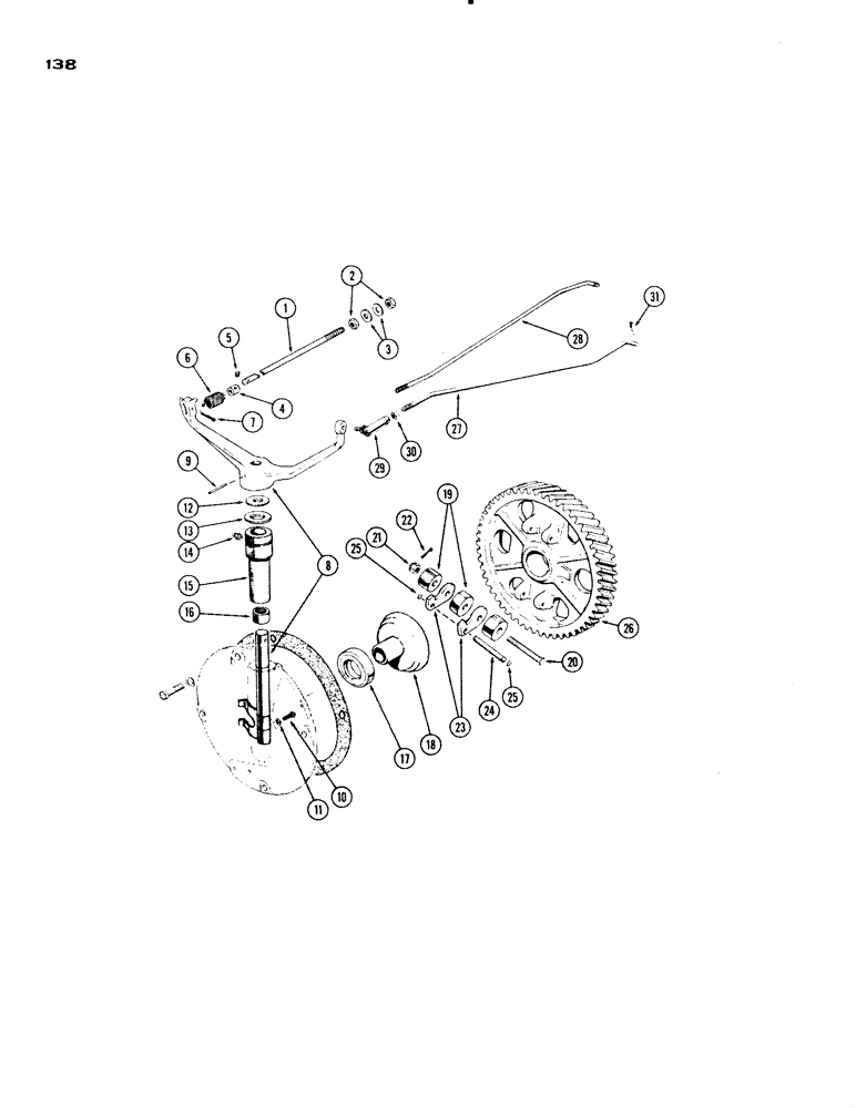 Схема запчастей Case IH 730 SERIES - (138) - GOVERNOR, 251 AND 284 SPARK IGNITION ENGINES (03) - FUEL SYSTEM