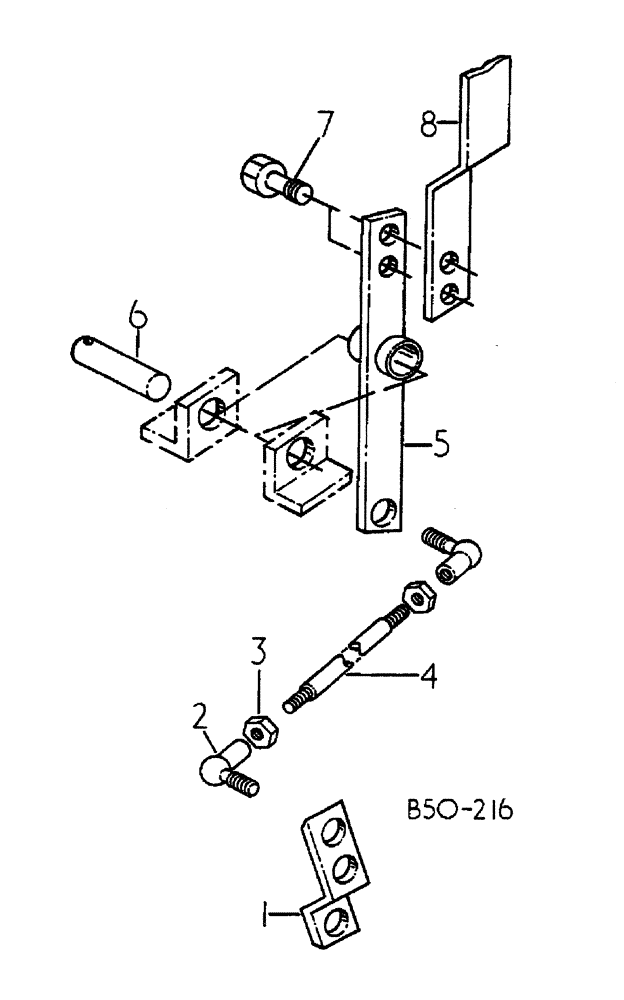 Схема запчастей Case IH 884 - (07-072) - POWER TAKE OFF CONTROL LEVER (04) - Drive Train