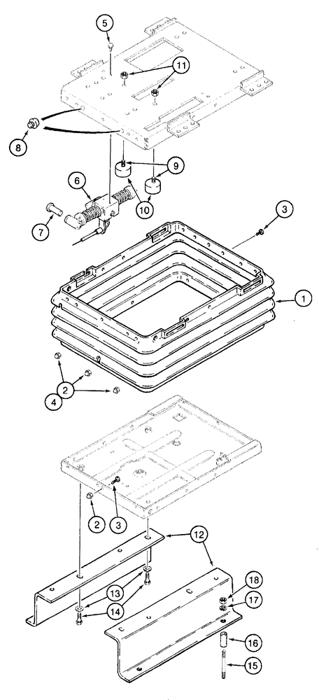 Схема запчастей Case IH 7220 - (9-084) - DELUXE AIR SUSPENSION SEAT - BOOT & MOUNTS, PRIOR TO TRACTOR S/N JJA0061559 (09) - CHASSIS/ATTACHMENTS