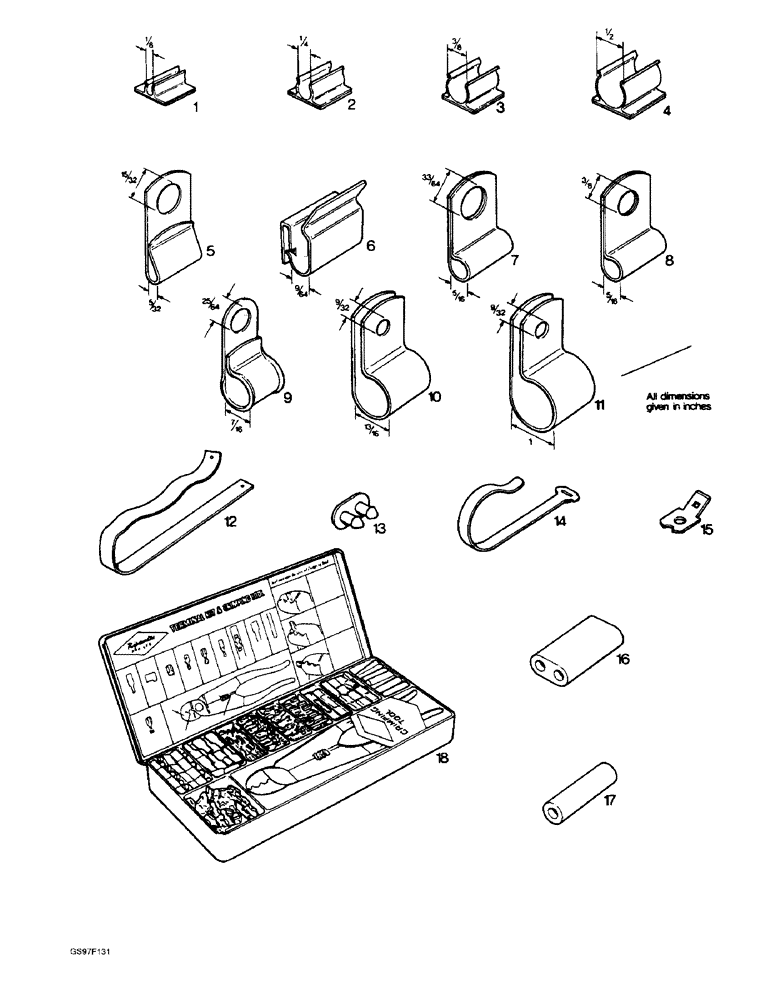 Схема запчастей Case IH 885 - (4-30) - ELECTRICAL CLIPS AND CONNECTORS, 885, 885G, 885Q AND 885SK TRACTORS (04) - ELECTRICAL SYSTEMS