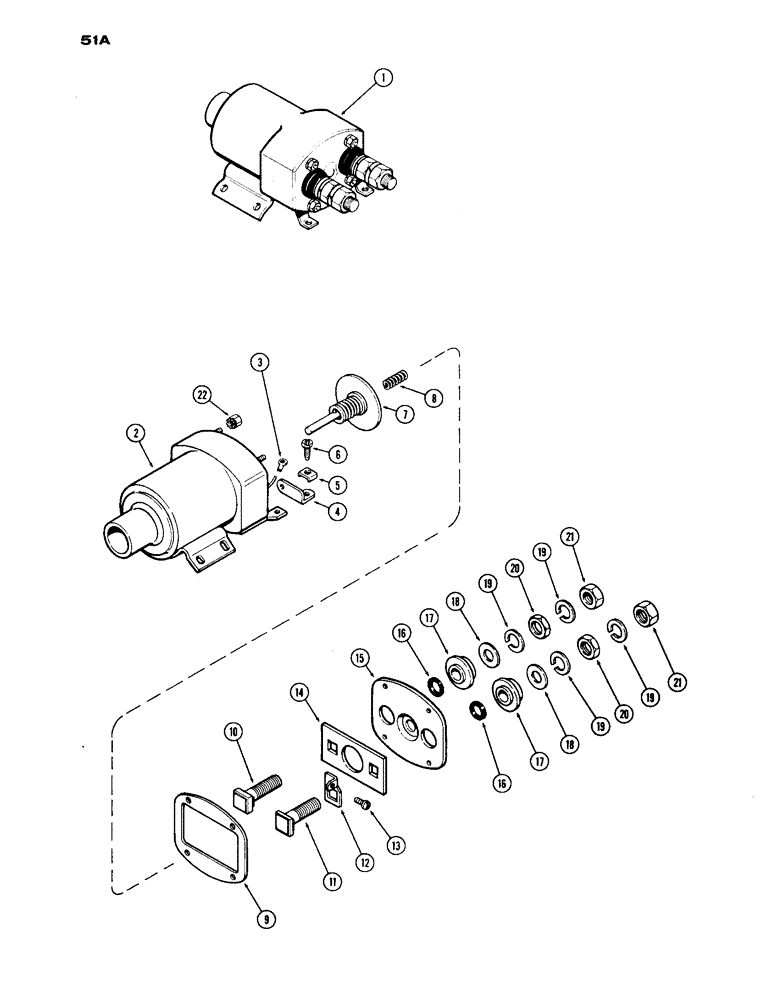 Схема запчастей Case IH 1030 - (051A) - A25430 SOLENOID (04) - ELECTRICAL SYSTEMS