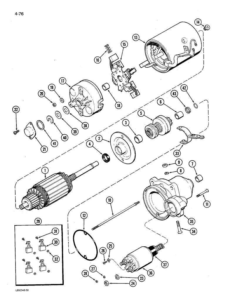 Схема запчастей Case IH 1680 - (4-076) - FEEDER REVERSER MOTOR ASSEMBLY (06) - ELECTRICAL