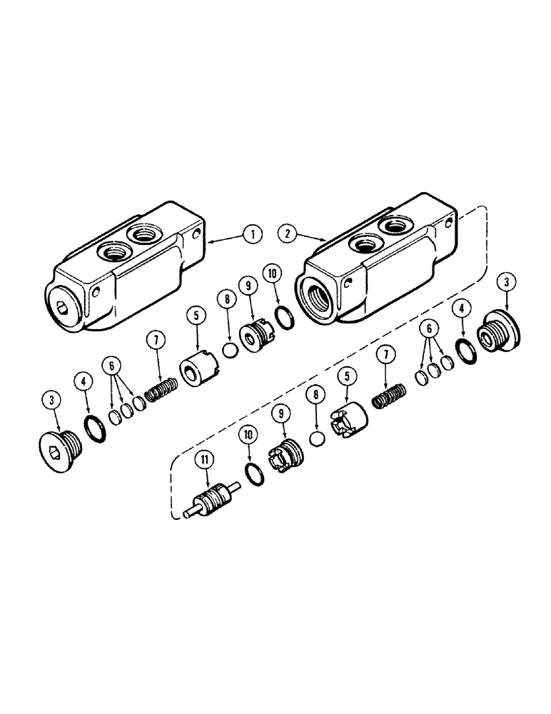 Схема запчастей Case IH 4694 - (5-138) - REAR STEERING CHECK VALVE (05) - STEERING