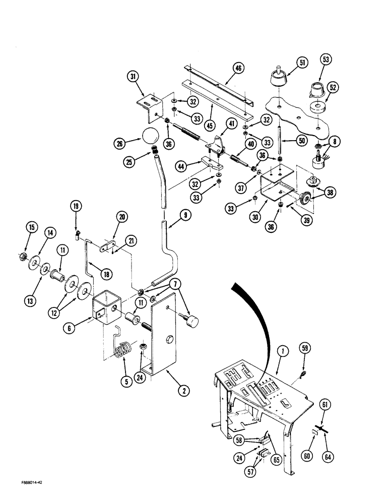 Схема запчастей Case IH STEIGER - (8-30) - THREE POINT HITCH CONTROLS, PRIOR TO P.I.N. JCB0002056 (08) - HYDRAULICS