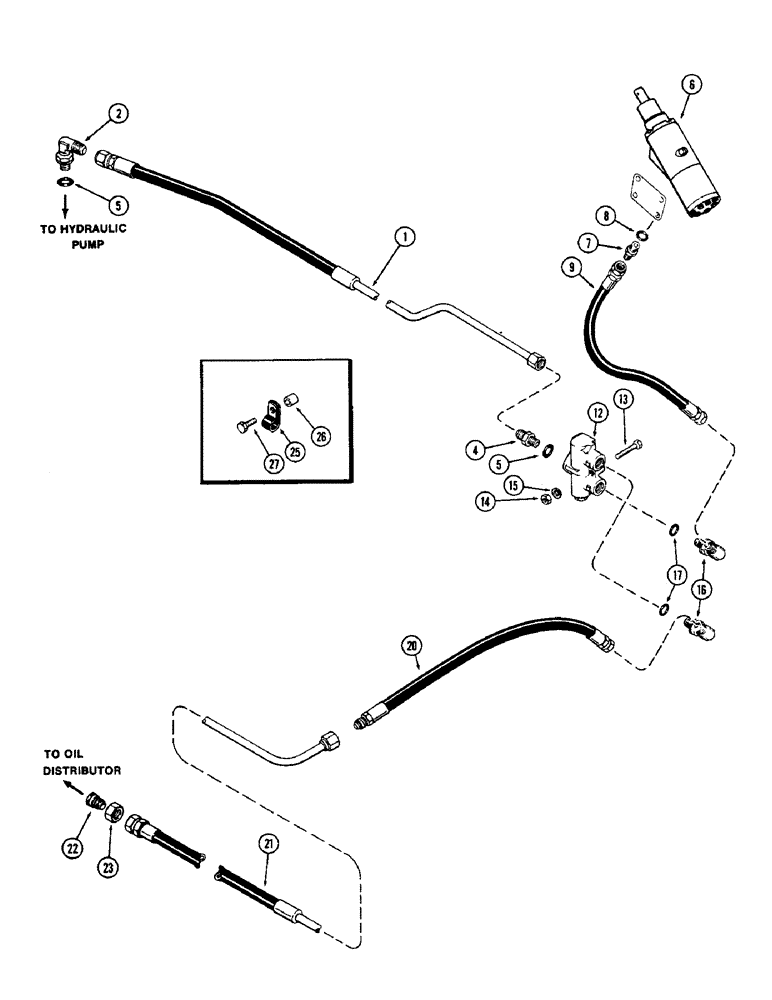 Схема запчастей Case IH 2870 - (138) - HYDRAULIC STEERING, WITHOUT REAR STEERING (05) - STEERING